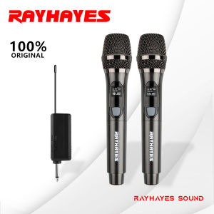 RAYHAYES Wireless Microphone Rechargeable System: Dual Handheld UHF with Receiver Singing Karaoke