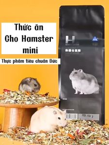 Thức ăn hamster H2 Food Bucatstate Mini Bear Syrian Thức ăn hãng cho hamster giàu dinh dưỡng thảo mộc protein động vật chất lượng cao thơm ngon dinh dưỡng canxi-sắt giúp xương khỏe axit béo omega- 3 làm lông bóng mượt