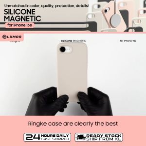 Ringke Silicone Magnetic for iPhone 16e Protective Phone Case & Casing