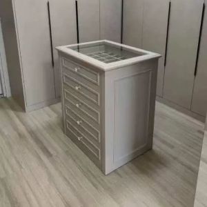 Cloak Room Zhongdao Cabinet Storage Cabinet Ornament Counter Clothing Store Double-Sided Cabinet Display Cabinet American High Grade Solid Wood Chest of Drawers