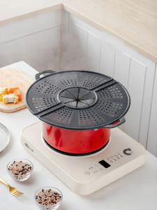 kochblume | Splash-Proof & Oil-Resistant Kitchen Pot Lid & Whisking Bowl