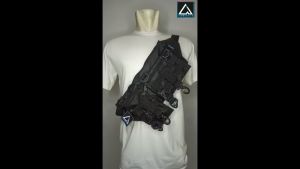 Tas Selempang multifungsi bisa jadi 3 model Bag Techwear Aindustris Gaya Korea Pria Wanita Cocok Untuk Cosplay