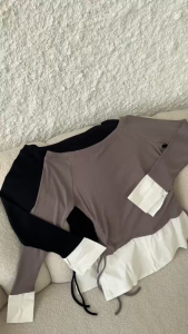 Sakura Glory - YEONA TOP RIB KNIT PREMIUM UKURAN ALLSIZE / ATASAN / BLOUSE / WANITA / DEWASA / DISTRO / IMPORT / COD / DISKON / GRATIS ONGKIR / MURAH