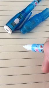 5 PCS Multi functional  UV pen magic pen banknote verification pen LED light pen