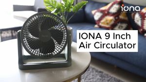 IONA 9 Inch Air Circulation High Velocity Fan | Floor Desk Small Fan - GLT920