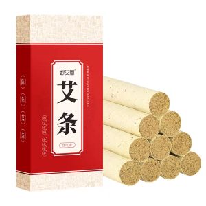 [READY STOCK] 10倍纯度艾条 【10条装】 10年陈纯艾条 艾灸 温灸 去湿气 艾叶纸 陈艾草 宫寒祛湿 Mugwood Asiatic wormwood cone