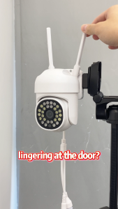 V380 Pro 8MP HD PTZ surveillance camera features pedestrian and vehicle detection alarms requires no WiFi supports AI pedestrian and vehicle detection