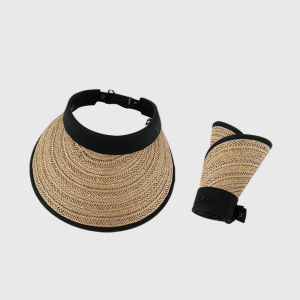 BILLI ZILLY | Summer Womens Sun Hat UV Protection Large Brim Straw Weaving Empty Top Cap Beach Sand Anti-Uv Foldable Sun Hat Casual Style