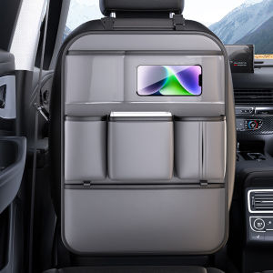 Car Trash Can Tissue Box Two-in-One Storage Rack Car Interior Seat Back Hanging Storage Bag Rear Row Table Board
