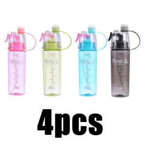 1/2/4pcs 600ml Sports Water Bottle Can Drink Spray Water Bottle Portable Leakproof For Travel Climbing Outdoor Gym Sport Bottles