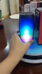 ZQS 1202 Portable Bluetooth Speaker TWS Stereo BASS Colorful RGB 360 Surround Sound Wireless Speaker