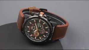 Promo Jam Tangan Fosil Pria Tali Kulit Tanggal Aktif Model Terbaru Cowok Dewasa Mewah