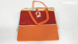 Traditional Womens Ethnic Handbag with Zipper Silk Fabric & Decorative Tassel – Stylish Tote for Festivals Weddings & Daily Use (Pack of 1 Pc)