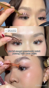 Stainless Steel False Eyelash Extension Tweezer | Lash Applicator Curved Precision Beauty Tool