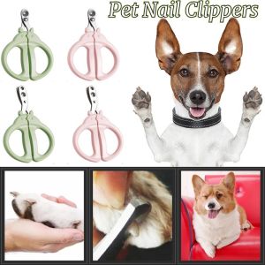 Single/Double Holes Pet Nail Clippers Stainless Steel Totoro Shape Pet Toes Claws Pliers Cat Nail Trimmers Cat Grooming Scissor