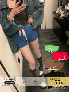 Slim High-Waist Short Pants Womens Base Layer Pants Summer New Style Outdoor Wear Elastic Tight-Fitting Pants Casual Scene