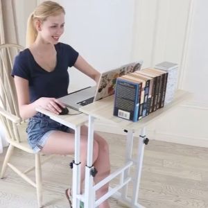 Small Lifting Computer Desk Desktop Home Office Mobile Folding Bedside Learning Simple Desk Standing Reading Live Streaming Workbench