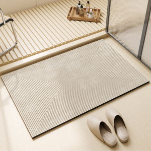 Miumiu Diatomite Absorbent Bath Mat Japan Quick Dry Non Slip Soft 40X60cm Anti Slip Rubber Bathroom Floor Rug for Shower