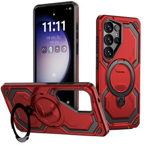 szhaiyu | Heavy Duty Armor for Magsafe Magnetic Phone Case for Samsung S26 Ultra S25 Plus S24 S23  FE A07 A17 A56 A36 A16 A06 Stand Cover