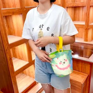 Canvas shoulder bag canvas bag large capacity shoulder bag versatile backpack tote bag with pocket