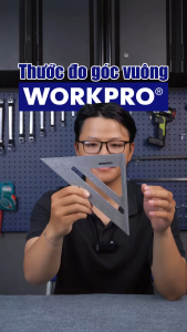 Thước đo góc vuông hình tam giác bằng nhôm kích thước 180mm (7 inches) Workpro - WP264007