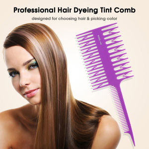 Sisir Cat Rambut Highlighting Sisir Balayage Highlight Profesional 3 Sisi Abalon
