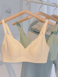 Seamless Ultra-thin Braสําหรับผู้หญิงไม่มีแหวนเหล็กสบายสนับสนุน ฤดูร้อน Braขนาดใหญ่brasชุดชั้นในที่มองไม่เห็นสําหรับหน้าอกใหญ่