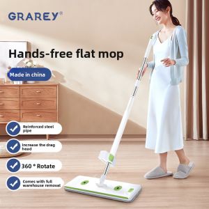 Hand-Free Flat Lazy Large Wet & Dry Mop