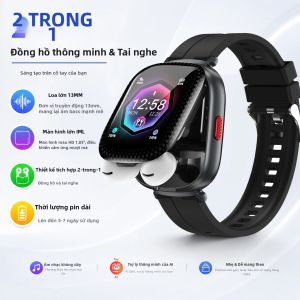 Đồng Hồ Thông Minh 2026 Tích Hợp Tai Nghe Không Dây Âm Thanh Nổi HD Gọi Bluetooth Trợ Lý AI Theo Dõi Sức Khỏe Dùng Được Cho Cả Nam Và Nữ Tương Thích Với Android Và iOS