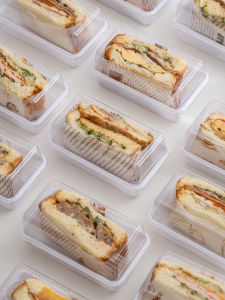 Transparent Sandwich and Pastry Packaging Box