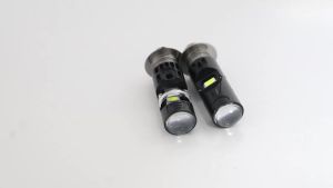 KEVANLY | 1PCS H4 BA20D P15D LED Bulbs Motorcycle LED Headlight Projector Lens White Yellow H4 Hi Lo Beam Fog Lamp DRL Driving Light