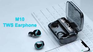 M10 TWS Bluetooth 5.3 Wireless Earphone With Mic Waterproof LED Digital Display Touch Earbud