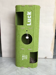 Removable Felt Cat Nest  Semi Closed Tunnel Cat House Tree Hole Play Cat Toy Bed