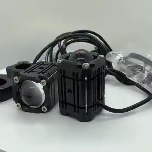 Universal Mini Driving Light Blue Eye 4 Modes Mini Driving Lights Full Set Anti-Fog Waterproof Bike Car Motorcycle