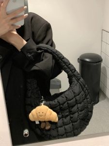 South Korea Lightweight Ruched Cloud Shoulder Bag for Women Special-Interest Design Casual Dumpling Bag Work Clothing Versatile Handheld Underarm Bag