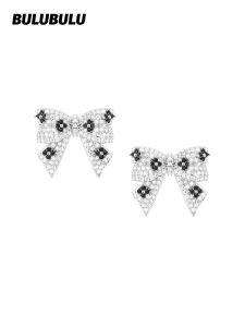 BULUBULU | Elegant Bowknot Earrings Polka Dot & Floral Design
