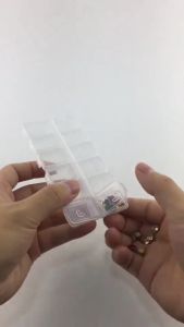 Ready Stock 12 Slots Plastic Box Jewelry Bead Storage Container Craft Organizer Manicure 美甲工具12格饰品收纳盒PP盒饰品盒干花储物盒子首饰盒迷你钻盒
