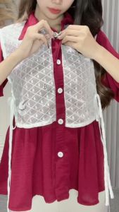 BRIEE FASHION - HELEN KEMEJA RENDA TALI SAMPING / ATASAN BLOUSE RENDA WANITA -PN