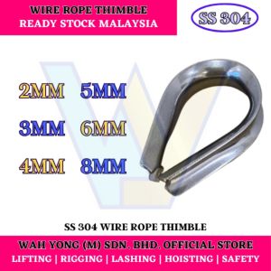 STAINLESS STEEL 304 WIRE ROPE THIMBLE (2MM - 8MM)