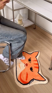 callingbrown  [🐱พร้อมส่ง🐱] พรม แมว พรมเช็ดเท้า พรมในห้องนอน ขนนุ่ม  60*44cm