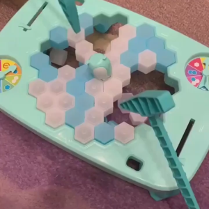 Hammer break ice Penguin Trap fun rescue game tabletop portable children sport toy icicle tiktok mainan meja kanak kanak