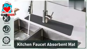 🔥SG LOCAL Seller🔥 Kitchen Faucet Mat Super Absorbent Diatom Bathroom Sink Splash-proof Desktop Mat Quick Dry Anti-mold Draining Mat Bathroom Mat Water Absorbing Mats Silicone Stove Mat - Lazada