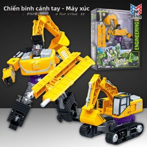 xinlexin | Transforming Construction Excavator Arm Warrior Mech Toy