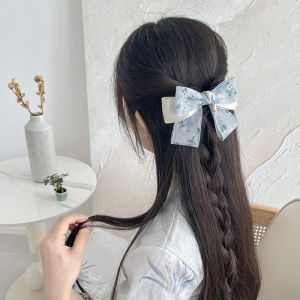 New 2024 Chinese Retro Butterfly Knot Hair Clip Womens Back of Head Hair Accessories Duckbill Clip Spring Clamp Hair Cards