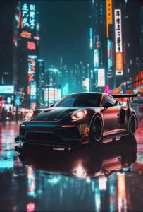 Kayou | Oil Painting By Numbers Kit Halloween Sport Neon Luxury Car Pictures By Numbers Home Decor Holiday Gifts Birthday Gifts
