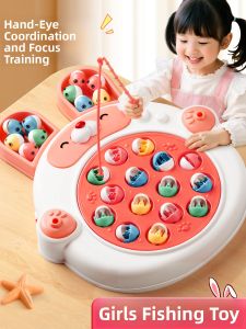 MINGZHUO | Educational Rotating Magnetic Fishing Toy for Girls