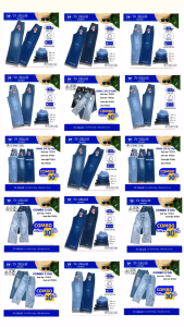 (COMBO 2 QUẦN) Quần Ống Rộng 2 Màu Xanh Đậm và Đen Dễ Phối Đa Dạng Phong Cách - TP Jeans