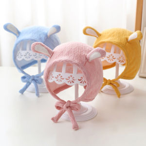 Rabbit Ear Cute Baby Hat Spring Autumn Newborn Baby Boys Girls Soft Hats For Kids 0-12 Months