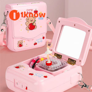 I know New Style Shoulder Crossbody Bag Music Box Eight-tone Music Box Girl Princess Childrens Birthday Gift for Girls.