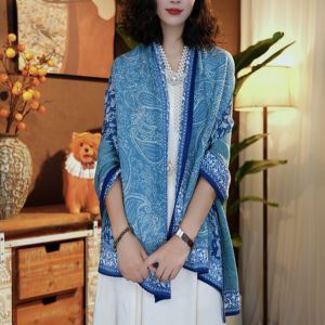 Khăn Choàng Lụa Gấp Vải Lanh Cotton Phong Cách Hàn Quốc Họa Tiết Hoa Hạt Dẻ Phụ Kiện Thời Trang Đa Năng Cổ Điển Thanh Lịch Cho Nữ